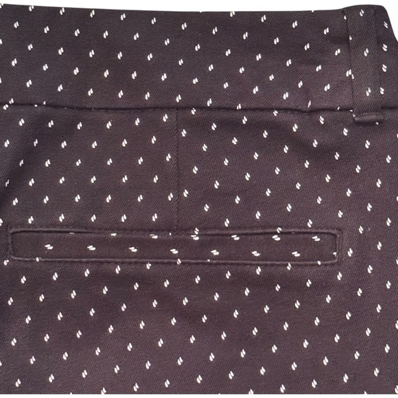 Old Navy Size 2 Black/White Dot Mid-Rise Pixie Skinny Ankle Pant Cotton-Spandex - Picture 6 of 8
